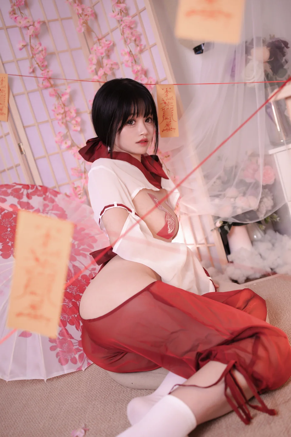 星黛鹿鹿 - No.010 祈福巫女 [56P-720MB] tg@simisebaisi 【丝足阁】016.webp